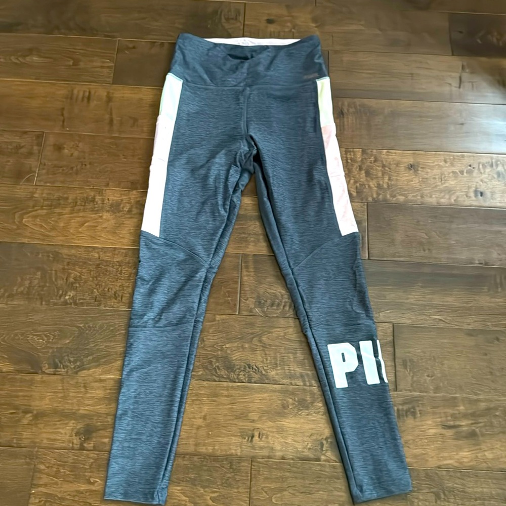Victoria’s Secret Pink ultimate pocket leggings grey and pink heather size s